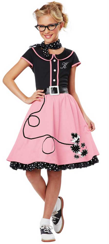 California Costume 50's Style Poodle Skirt Grease Costume Halloween Ou CostumeBoom California Costume 50's Style Poodle Skirt Grease Costume Halloween Ou CostumeBoom