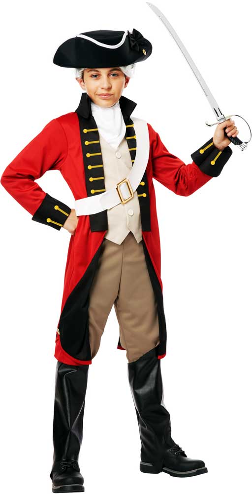 California Costumes British Imperial Redcoat Kids Boys Halloween Costume