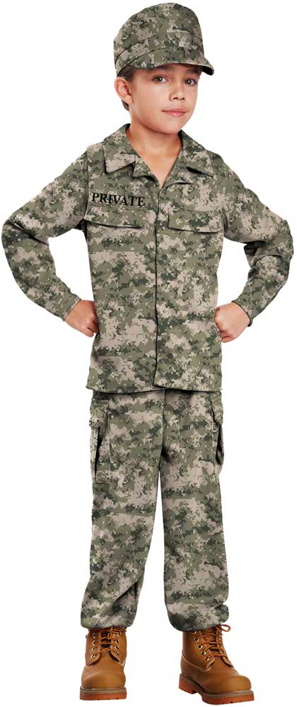 California Costumes Army Marines Soldier Child Military Kids Boys Halloween Costume