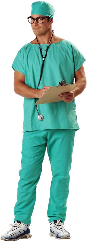 California Costumes Doctor Scrubs Adult Men Halloween Costume