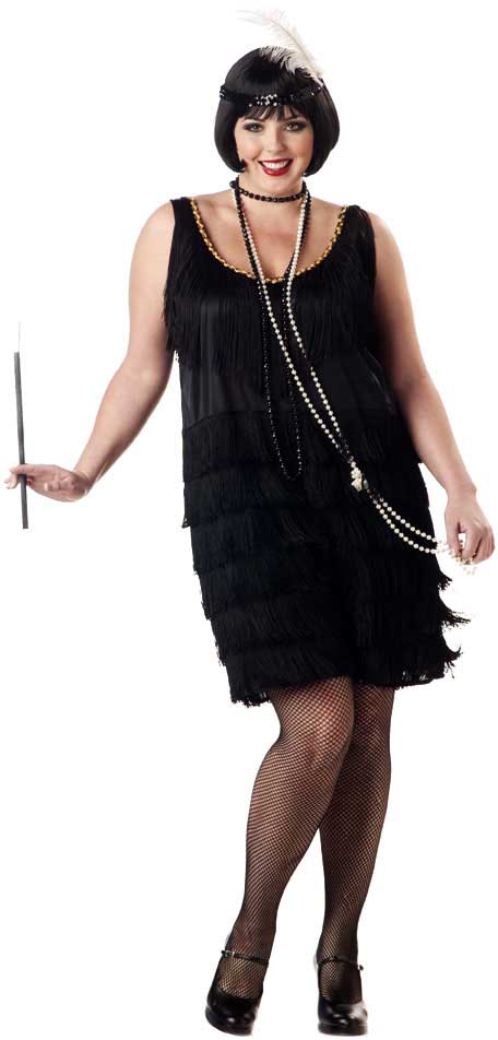 California Costumes Fashion Flapper Plus Size Women Halloween Costume