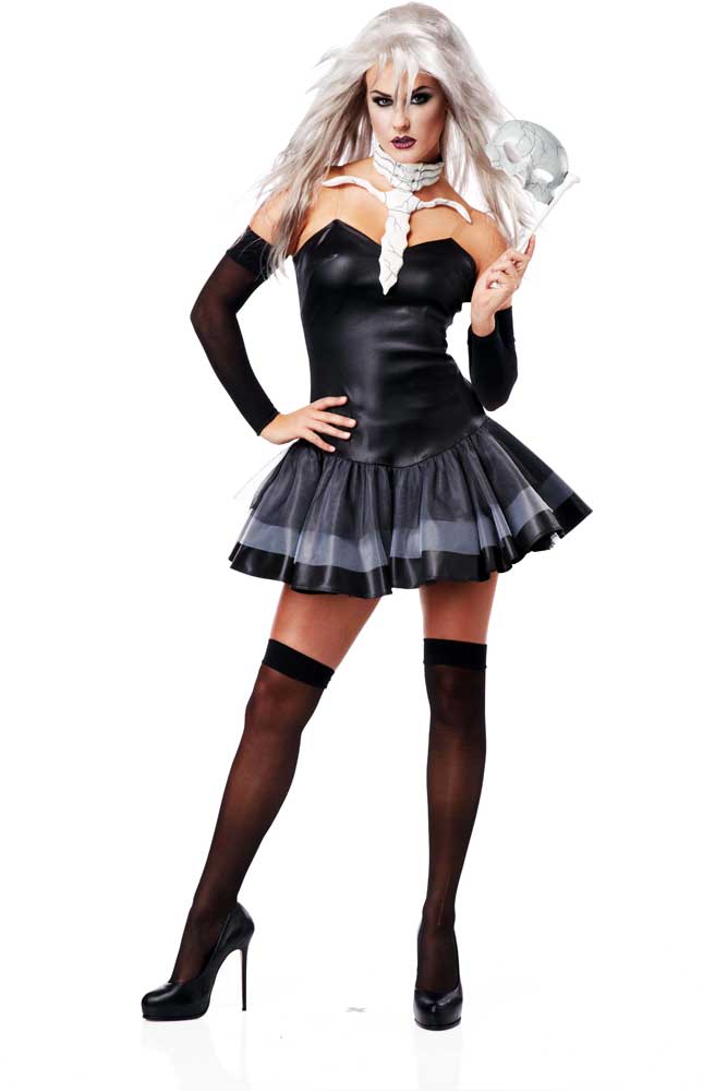 Bone-Chilling Skeleton Masquerade Ball Halloween Deluxe Costume California Costume 01128