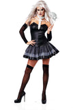 Bone-Chilling Skeleton Masquerade Ball Halloween Deluxe Costume California Costume 01128