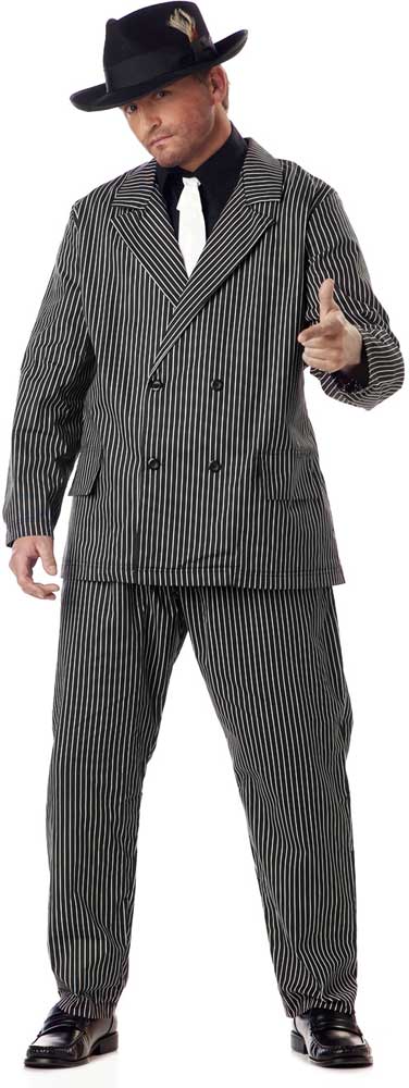 Plus Size Gangster Costume California Costume 01176
