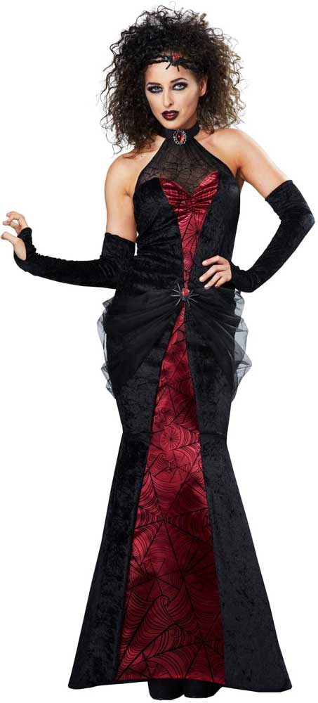 California Costumes Black Widow Woman Medieval Adult Women Halloween Costume