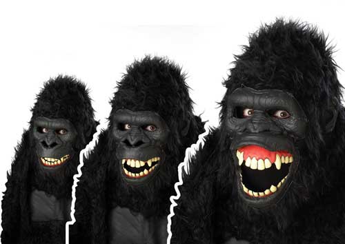 Goin Ape Ani-Motion Mask California Costume 60516
