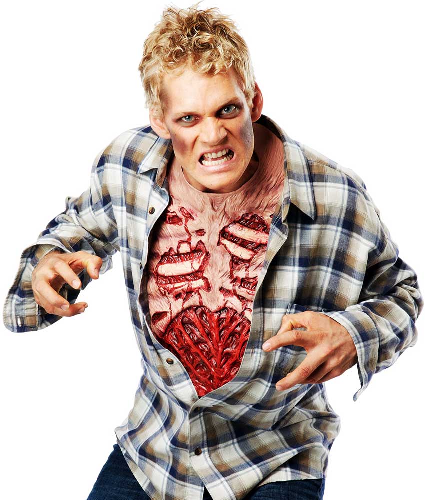 Bloody Rib Cage Bib Costume Accessory California Costume 60680