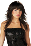 Feathered Black Wig California Costume 70353