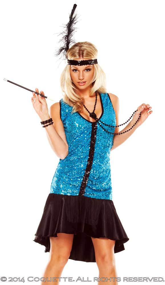 Flapper Mini Dress Costume Coquette M6123