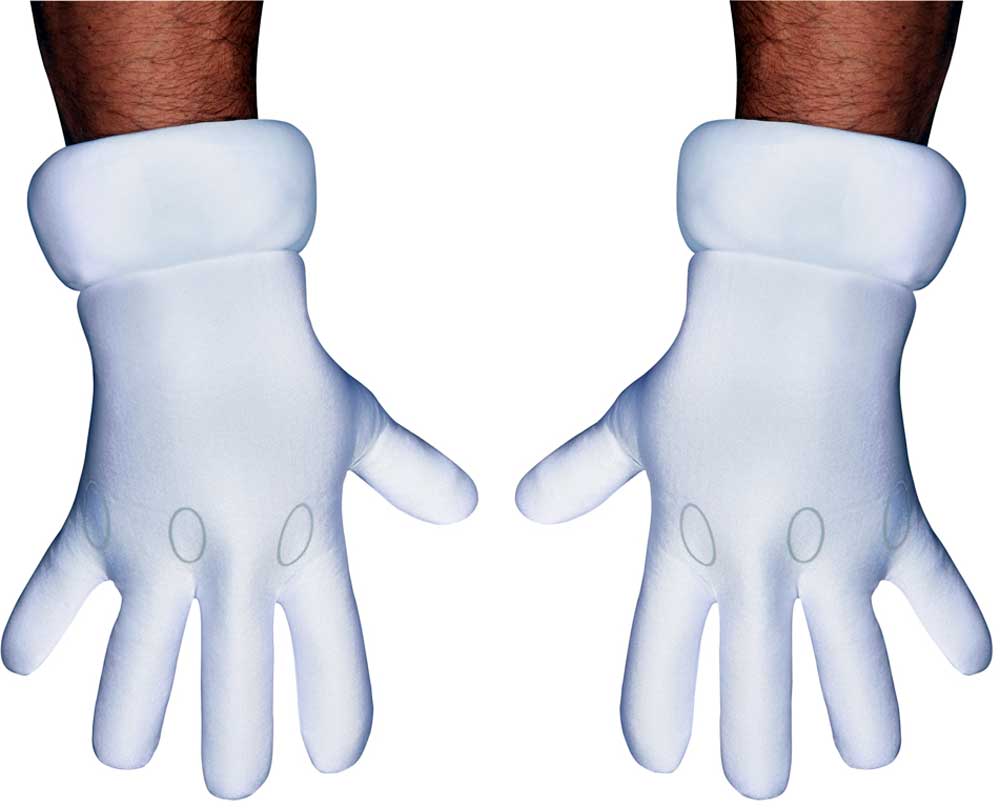 Super Mario Brothers Adult Gloves Disguise 73784