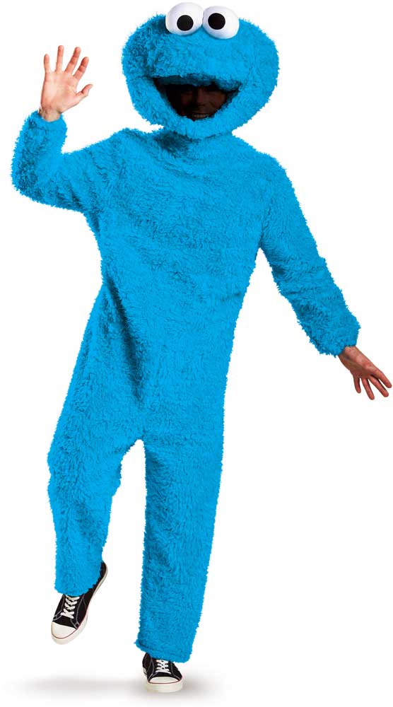 Full Plush Cookie Monster Prestige Adult Disguise 86545