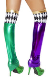 Green/purple Jester Leggings Roma ST4723