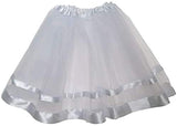 Promo Tutu - White With White Ribbon Underwraps 25751