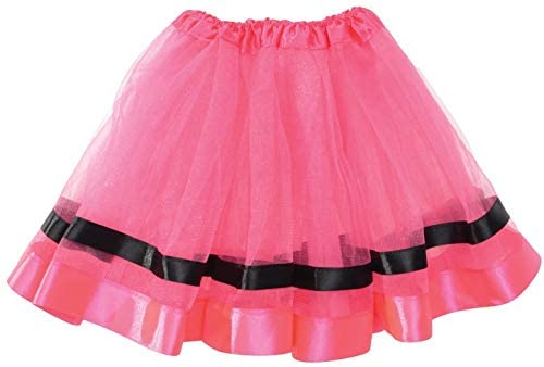 Promo Tutu - Pink With Black Ribbon Underwraps  25762