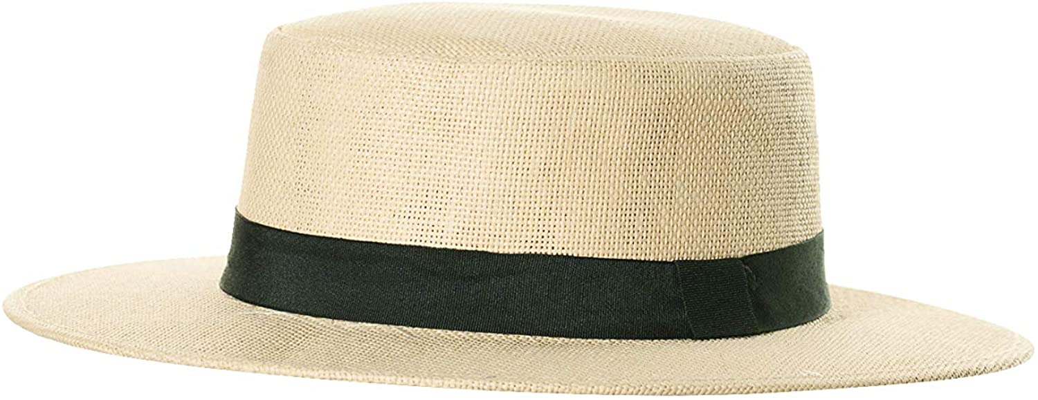 Straw Hat-Black Band Underwraps 30206