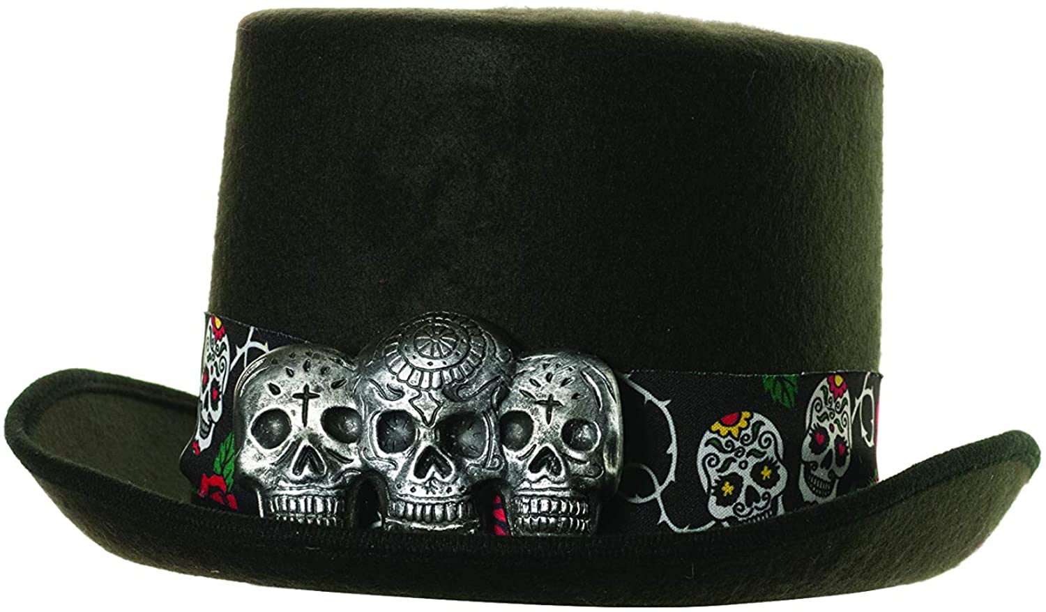 Day Of The Dead Top Hat Underwraps 30221
