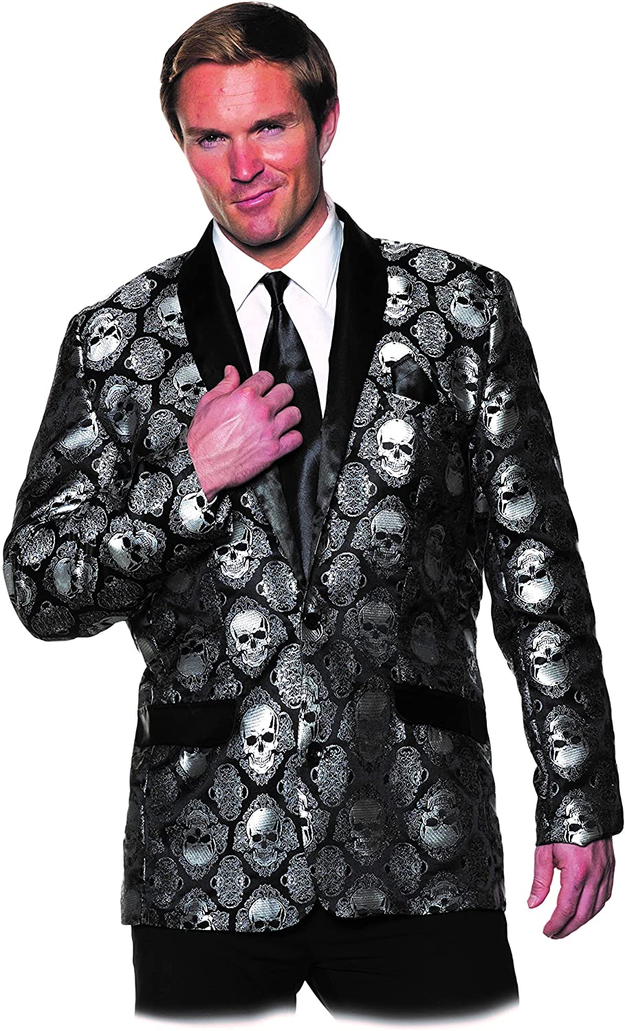 Silver Jacard Skull Jacket Underwraps 30387