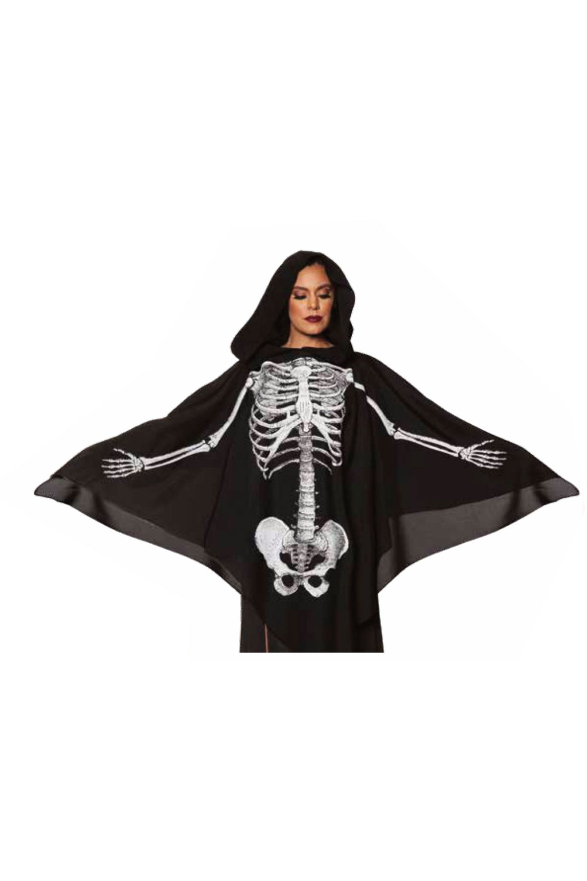 Skeleton Poncho With Hood Underwraps 30391