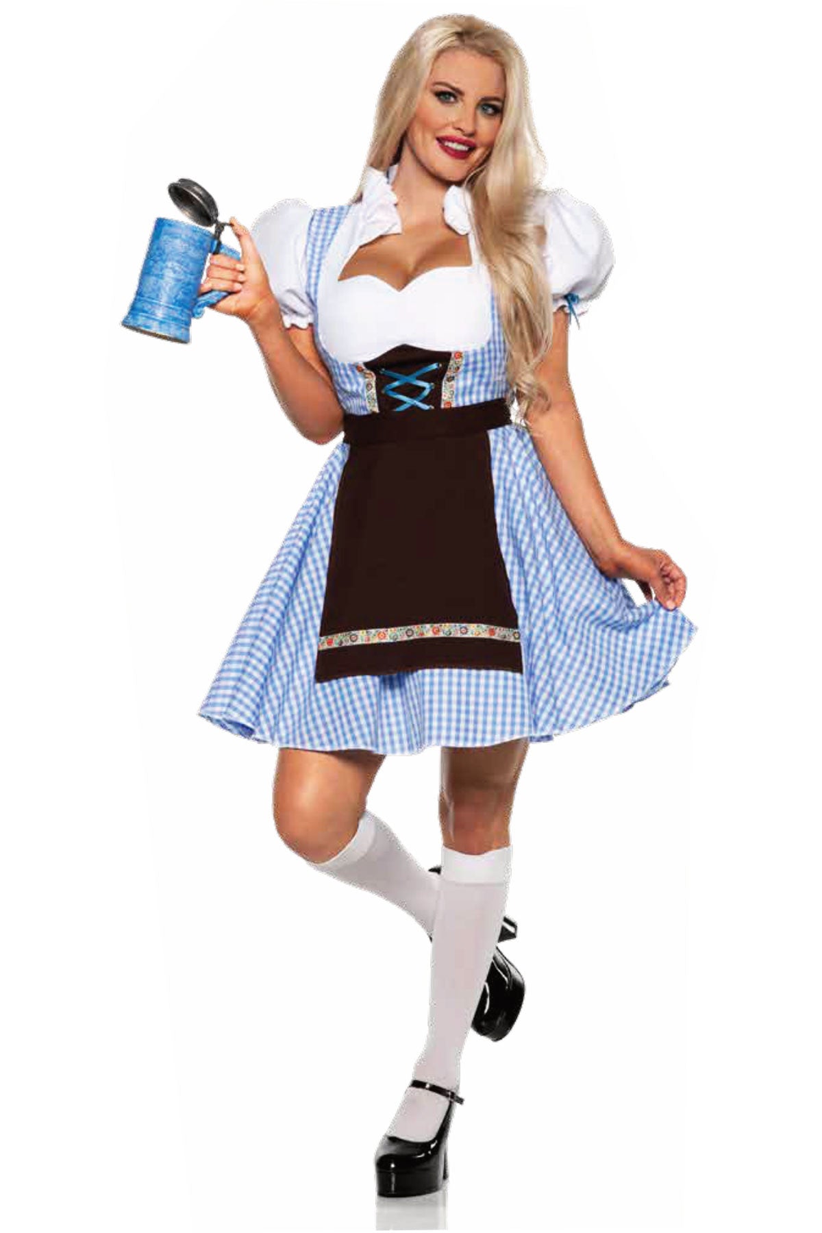 Oktoberfest Beer Girl-Blue/Brown Underwraps 30533