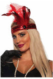 Flapper Headband-Red Underwraps 30607