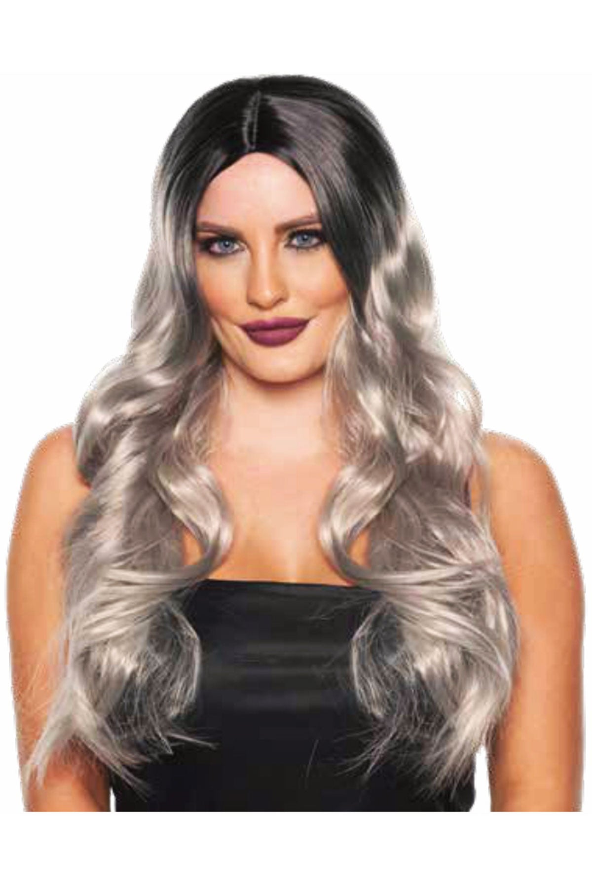 Blended Wig- Silver/Black Underwraps 30669