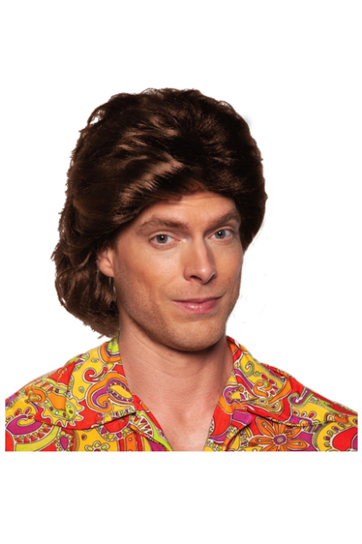 70'S Disco/80'S Men'S Wig-Brown Underwraps 30761