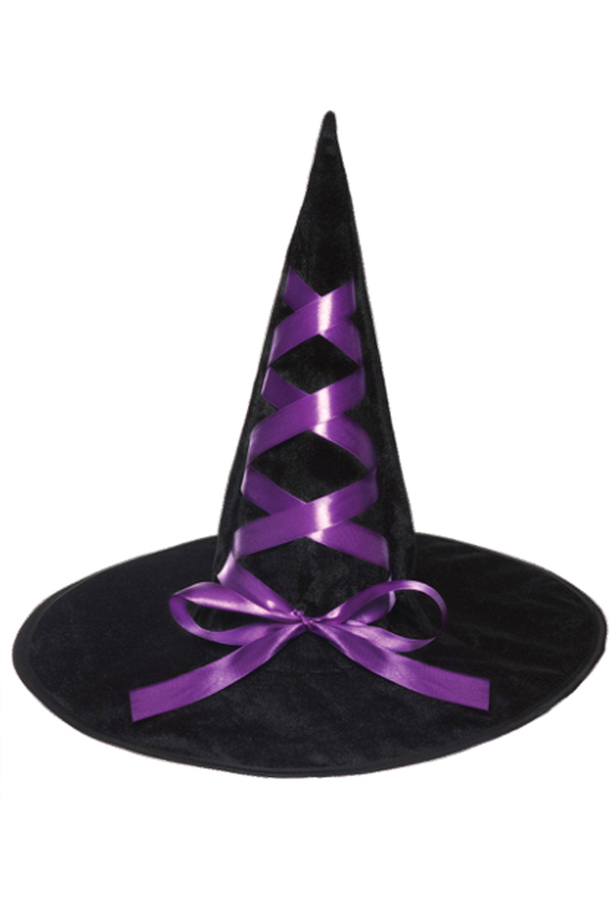 Witch Ribbon Hat-Purple Underwraps 30778