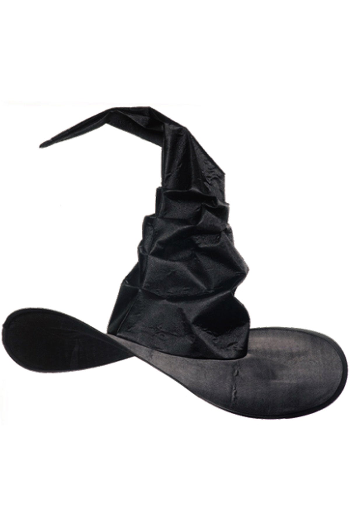 Curved Witch Hat- Black Underwraps 30782