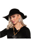 70'S Bohemian Hat- Black Underwraps 30836