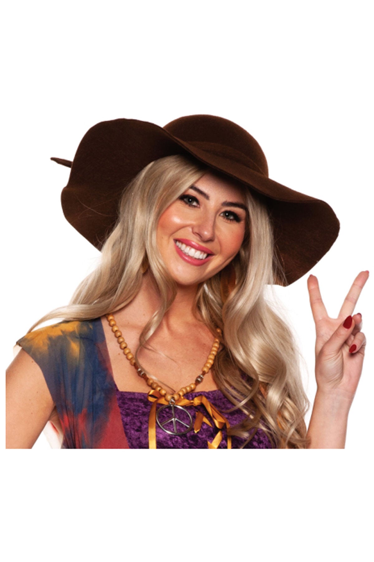 70'S Bohemian Hat- Brown Underwraps 30837