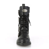 1 1/4" Heel, Mid-Calf Combat Boot, Side Zip Pleaser Demonia BOLT/265