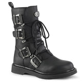 1 1/4" Heel, Mid-Calf Combat Boot, Side Zip Pleaser Demonia BOLT/265