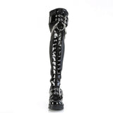 2 3/4" Chunky Heel, 1" Pf Over-The-Knee Boot, Inside Zip Pleaser Demonia BRATTY/304