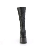 5" Chunky Heel, 3" P/F Knee High Boot, Inside Zip Pleaser Demonia CAM280/BVL