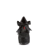Sexy Hidden Platform Mary Jane Pumps Lace Overlay High Heels Shoes Pleaser Demonia DEMON/11