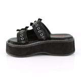 2" Platform Double Strap Slide Sandal Pleaser Demonia EMILY/100