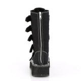 2" PF Mid-Calf Boot w/ 5 Buckle Straps, Metal Back Zip Pleaser Demonia EMILY/341