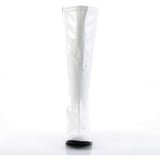 Sexy Wide Width Block Heel Full Inner Side Zipper Gogo Boots Shoes Pleaser Funtasma GOGO/300X