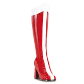 Sexy Superhero Wonder Woman Block Heel Knee High Gogo Boots Shoes Pleaser Funtasma GOGO/305