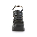 4 1/2" Wedge Platform Strappy Slingback Sandal Pleaser Demonia PACE/33