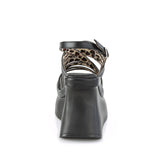 4 1/2" Wedge Platform Strappy Slingback Sandal Pleaser Demonia PACE/33