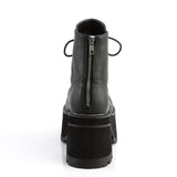 4" Heel, 2 1/2" Platform Lace-Up Front Ankle Boot, Side Zip Pleaser Demonia RANGER/102
