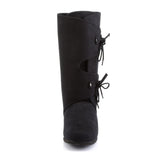 Microfiber Dual Strap No Zipper Renaissance Pull On Ankle Boots Shoes Pleaser Funtasma RENAISSANCE/100