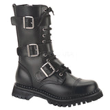 Mid Calf Buckle Strap Lace Up Rugged Goth Punk Combat Boots Shoes Pleaser Demonia RIOT/12