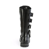 Knee High Buckle Strap Lace Up Rugged Goth Punk Combat Boots Shoes Pleaser Demonia RIOT/18