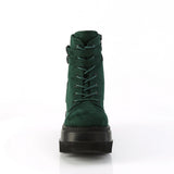 4 1/2" Wedge Pf Ankle Boot, Side Zip Pleaser Demonia SHA52/EMVS