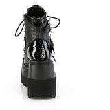 4 1/2" Wedge Pf Ankle Boot, Side Zip Pleaser Demonia SHAKER/66