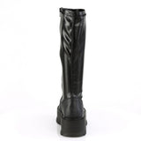 2" PF STR Knee High Boot, 1/2 Side Zip Pleaser Demonia SLACKER/200