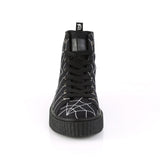 1 1/2"PF Round Toe Lace-Up Front High Top Creeper Sneaker Pleaser Demonia SNEEKER/250
