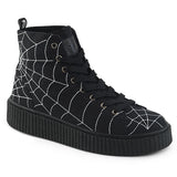 1 1/2"PF Round Toe Lace-Up Front High Top Creeper Sneaker Pleaser Demonia SNEEKER/250